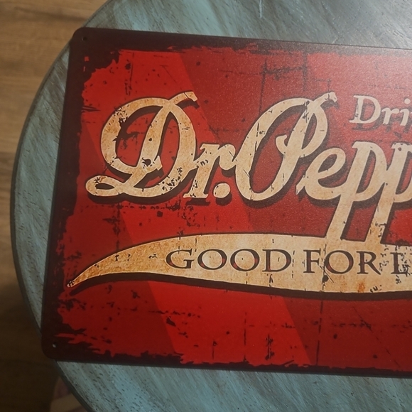 Dr. Pepper, Good For Life, tin sign, approximately 8 by 12 - Picture 2 of 7